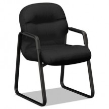HON Pillow-Soft 2090 Black Fabric Guest Arm Chair