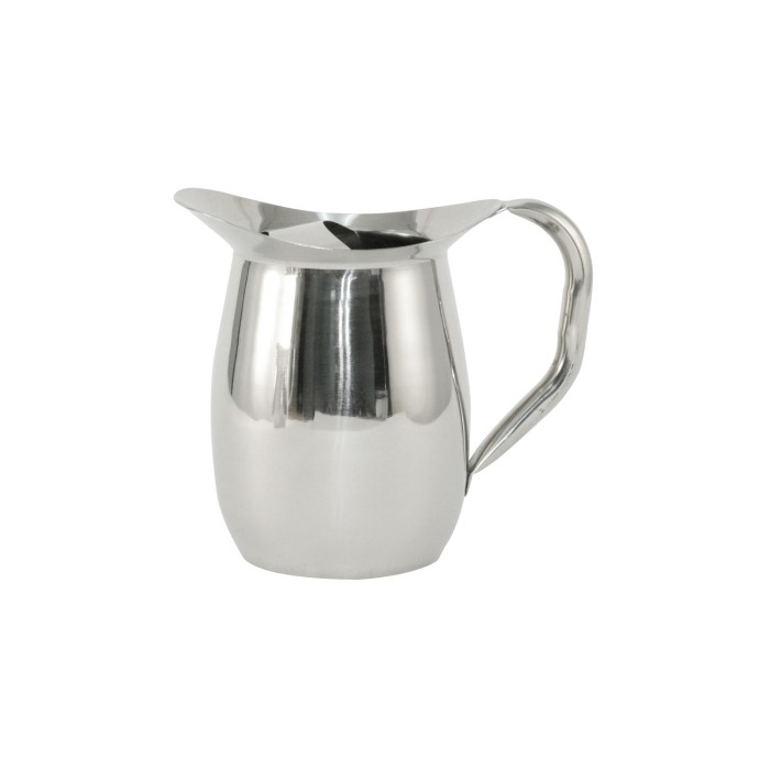 CAC China SWPB-2G Bell-Shaped Water Pitcher with Ice Guard 2 Qt. > 64 oz.