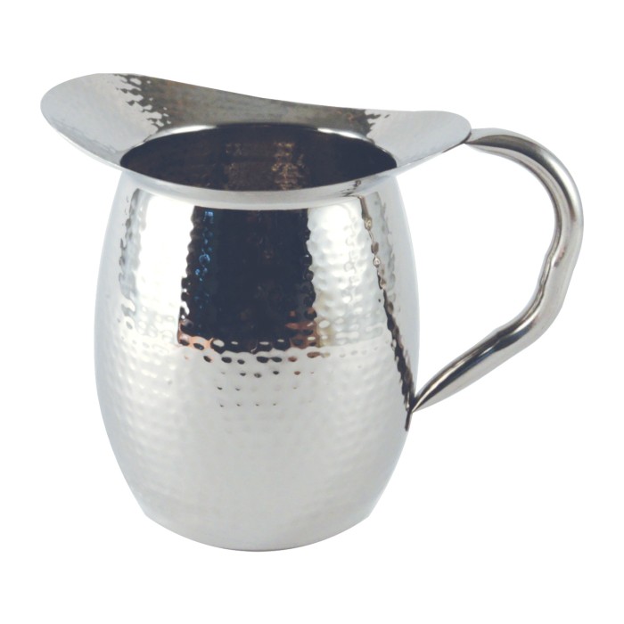 CAC China SWPH-3 Hammered Pitcher without Ice Guard 3 Qt. > 96 oz.