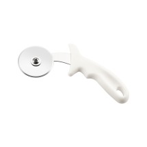 CAC China B15PZ-2W Pizza Cutter with White Handle 2-1/2&quot; Dia.