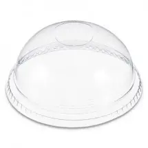 Dart Plastic Dome Lid, No-Hole, Fits 9-22 oz. Cups, Clear, 100/Sleeve, 10 Sleeves pcs