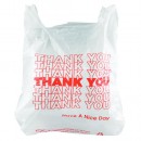 Thank You" Handled T-Shirt Bag, 11-1/2" x 21", White, 900/Carton