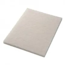 Polishing Pads, 14" x 28", White, 5/Carton