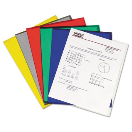 Poly Project Folders, Letter Size, Assorted Colors, 25/Box