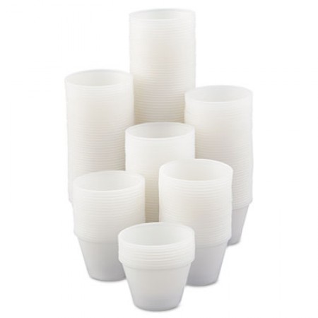Dart Polystyrene Portion Cups, 4 oz. Translucent,- 2500 pcs