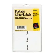 Postage Meter Labels for Personal Post Office, 1.78 x 6, White, 2/Sheet, 30 Sheets/Pack
