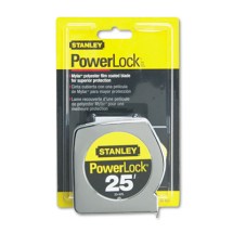 Powerlock II Power Return Rule, 1" x 25ft, Chrome/Yellow