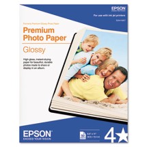 Premium Photo Paper, 10.4 mil, 8.5 x 11, Semi-Gloss White, 20/Pack
