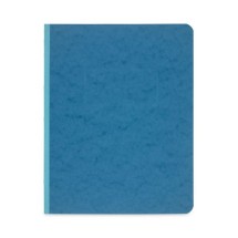 Pressboard Report Cover, Prong Clip, Letter, 3" Capacity, Light Blue