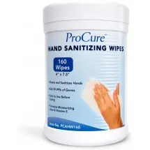 ProCure Hand Sanitizing Wipes Canister, 160 Wipes- Expired Date