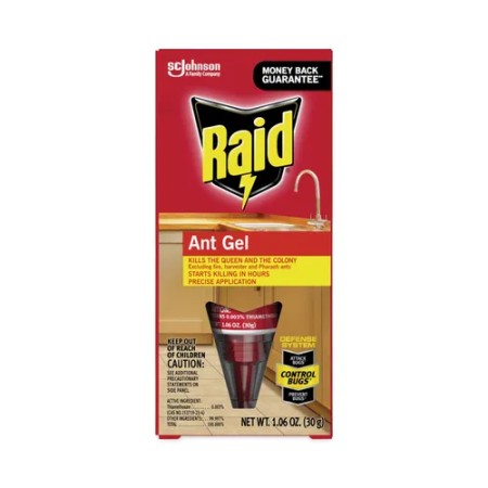 Raid Ant Gel, 1.06 oz, Tube, 8/Carton