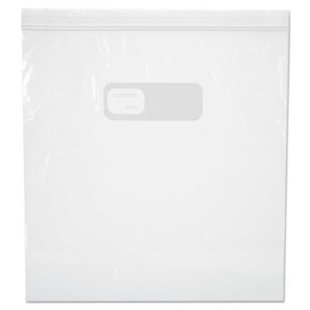 Reclosable Food Storage Bags, 1 gal, 1.75 mil, 10.5
