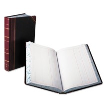 Record/Account Book, Record Rule, Black/Red, 150 Pages, 9 5/8 x 7 5/8