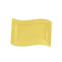 CAC China SOH-13-Y Soho Yellow Rectangular Platter 12&quot; - 1 doz