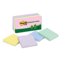 Recycled Note Pad Cabinet Pack, 3 x 3, Assorted Helsinki Colors, 75-Sheet, 24/Pack