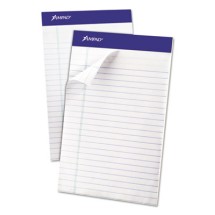 Recycled Writing Pads, Narrow Rule, 5 x 8, White, 50 Sheets, Dozen
