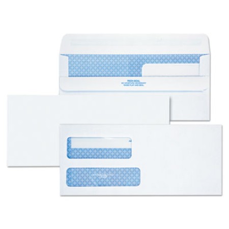 Redi-Seal Envelope, #10, Commercial Flap, Redi-Seal Closure, 4.13 x 9.5, White, 500/Box