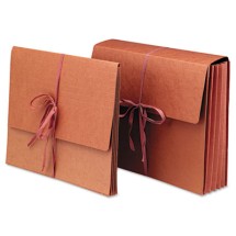 Redrope Expanding Wallets with Cloth-Tie, 5.25" Expansion, 1 Section, Legal Size, Redrope