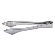 Reflections Heavyweight Plastic Serving Tongs, Silver, 9", 40/Carton