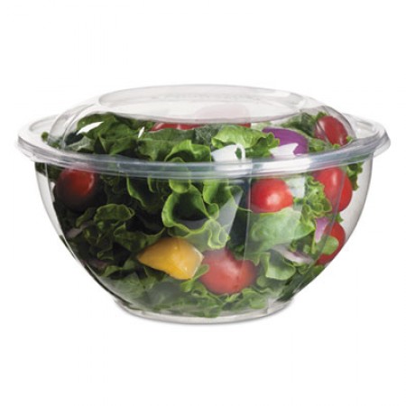 Eco-Products Renewable and Compostable Salad Bowls with Lids - 32 oz., 150/Carton