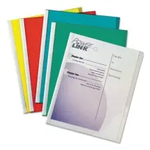 Report Covers with Binding Bars, Economy Vinyl, Clear, 8 1/2 x 11, 50/Box