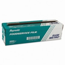 Reynolds Metro Light-Duty PVC Clear Film Roll with Cutter Box, 18&quot; x 2000 ft,