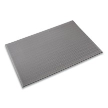 Ribbed Vinyl Anti-Fatigue Mat, 24 x 36, Gray