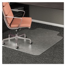 RollaMat Frequent Use Chair Mat, Medium Pile Carpet, Flat, 46 x 60, Rectangle, Clear