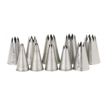 Royal PST 0 ST Stainless Steel Size 0 Pastry Tube with Star Tip