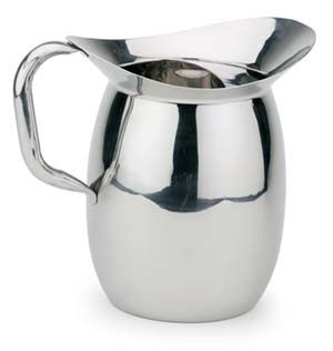 Royal ROY B 605 Stainless Steel 3 Qt. Water Pitcher with Ice Guard