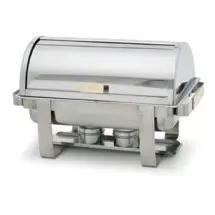 Royal Industries ROY COH 4 Roll Top Stainless Steel Chafer 8 Qt.