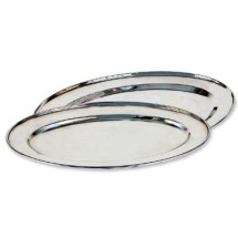 Royal ROY OP 19 Oval Stainless Steel Serving Tray 12&quot; x 19&quot;