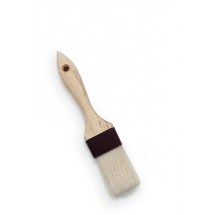 Royal ROY PST BR 100 Natural Boar Bristle 1" Pastry Brush with Plastic Band and Wood Handle