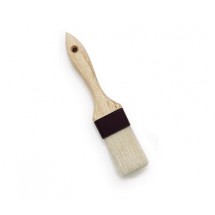 Royal ROY PST BR 112 Natural Boar Bristle 1-1/2" Pastry Brush with Plastic Band and Wood Handle