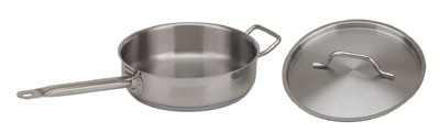 Royal ROY SS SAUTE 3 Stainless Steel Induction-Ready Saute Pan with Lid 3 Qt.