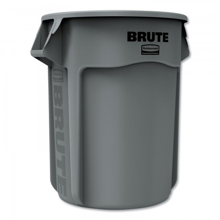 Rubbermaid Brute Gray Trash Container, 55 Gallon