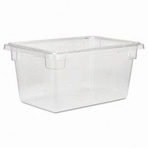 Rubbermaid Clear Food/Tote Box, 5 Gallon, 12&quot; x 18&quot; x 9