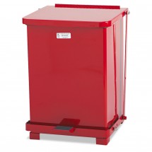 Rubbermaid Defenders Red Biohazard Square Step Can, 7 Gallon 