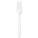 Dart Guildware Heavyweight Plastic Forks, White - 1000 pcs
