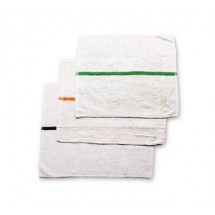 Chef Revival 700BRT-GRS Green Stripe 28 oz. Bar Towel 16" x 19"  - 1 doz