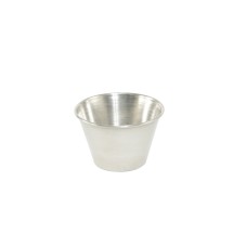 CAC China CP-40 Stainless Steel Sauce Cup 4 oz. - 1 doz