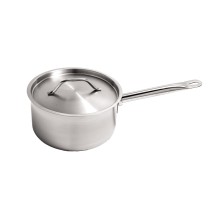 CAC China S3AP-3 Stainless Steel Saucepan with Lid 3.5 Qt.