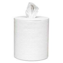 Scott White Center-Pull 1-Ply Paper Towel Rolls, 6 Rolls