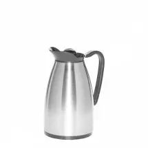 Service Ideas CGC060SS Stainless Classic Glass Insulated Carafe, 0.6 Liter