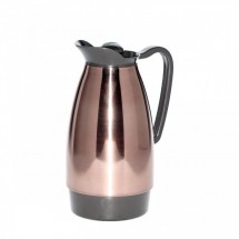 Service Ideas CGCS10CP Classic Stainless Carafe, Copper with Brown, 1 Liter