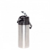 Service Ideas ENALS30S Signa-Air Stainless Lined Airpot Lever Lid 3 Liter