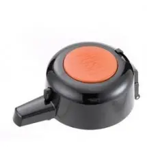 Service Ideas EPLOR Replacement Pump Lid for Eco-Air and SECA-Air, Black with Orange Inset