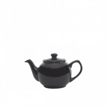Service Ideas TPCE16BL Black Ceramic English Teapot 16 oz.