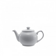 Service Ideas TPCE16WH White Ceramic English Teapot 16 oz.