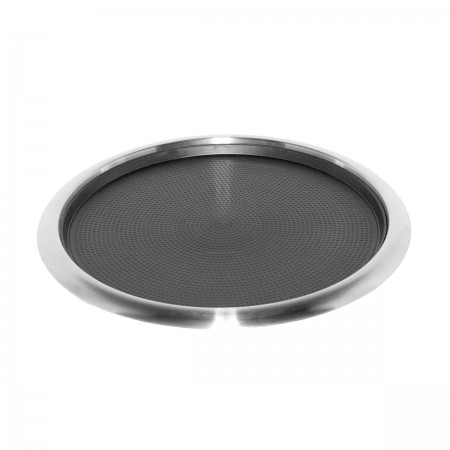 Service Ideas TR1614RI Non-Slip Stainless Steel Tray with Removable Rubber Insert, 16"